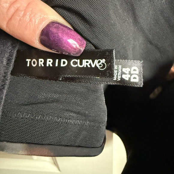 Torrid Curve Black, Brown, White Polka Dot Bra Size 44DD - Picture 7 of 7